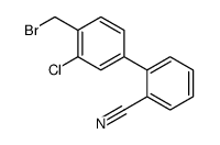 4'-BROMOMETHYL-3'-CHLORO-[1,1'-BIPHENYL]-2-CARBONITRIL Structure