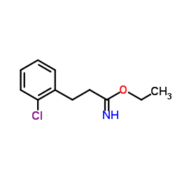 Ethyl 3-(2-chlorophenyl)propanimidate结构式