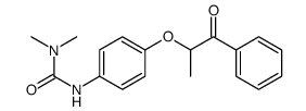 1,1-dimethyl-3-[4-(1-oxo-1-phenylpropan-2-yl)oxyphenyl]urea结构式