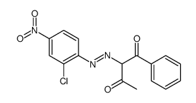 2-[(2-chloro-4-nitrophenyl)diazenyl]-1-phenylbutane-1,3-dione结构式