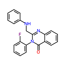 2-(Anilinomethyl)-3-(2-fluorophenyl)-4(3H)-quinazolinone Structure