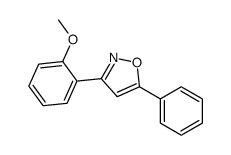 3-(2-methoxyphenyl)-5-phenyl-1,2-oxazole结构式