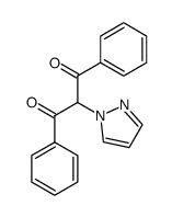 1,3-diphenyl-2-(1H-pyrazol-1-yl)propane-1,3-dione结构式