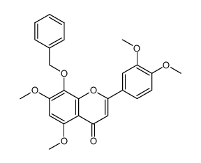 8-(benzyloxy)-2-(3,4-dimethoxyphenyl)-5,7-dimethoxy-4H-chromen-4-one Structure