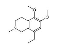 8-ethyl-5,6-dimethoxy-2-methyl-3,4-dihydro-1H-isoquinoline结构式