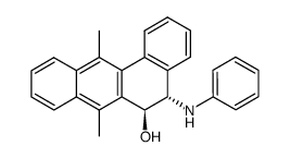 5,6-dihydro-6-hydroxy-7,12-dimethyl-5-(phenylamino)benzanthracene结构式