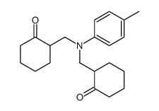 2-[[4-methyl-N-[(2-oxocyclohexyl)methyl]anilino]methyl]cyclohexan-1-one结构式
