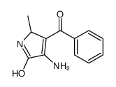 4-amino-3-benzoyl-2-methyl-1,2-dihydropyrrol-5-one Structure