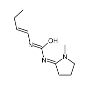 1-but-1-enyl-3-(1-methylpyrrolidin-2-ylidene)urea结构式