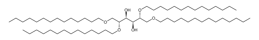 D-Mannitol, 1,2,5,6-tetra-O-tetradecyl结构式