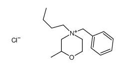 4-benzyl-4-butyl-2-methylmorpholin-4-ium,chloride结构式