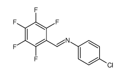 N-(4-chlorophenyl)-1-(2,3,4,5,6-pentafluorophenyl)methanimine结构式