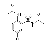 Acetanilide, 2'-(acetylsulfamoyl)-4'-chloro Structure