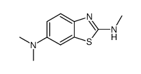 Benzothiazole, 6-(dimethylamino)-2-(methylamino)- (7CI) structure