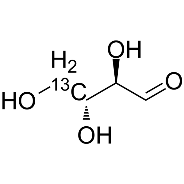 D-Erythrose-4-13C结构式