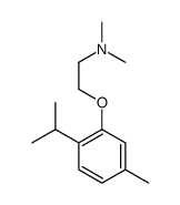N,N-dimethyl-2-(5-methyl-2-propan-2-ylphenoxy)ethanamine结构式