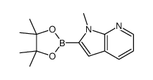 1-methyl-2-(4,4,5,5-tetramethyl-1,3,2-dioxaborolan-2-yl)-1H-pyrrolo[2,3-b]pyridine结构式