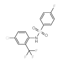 o-Benzenesulfonotoluidide, 4-chloro-alpha,alpha,alpha,4-tetrafluoro-结构式