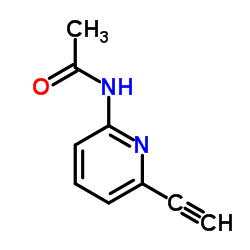 N-(6-Ethynyl-2-pyridinyl)acetamide结构式