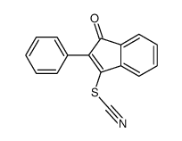 (3-oxo-2-phenylinden-1-yl) thiocyanate Structure