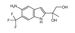 2-[5-amino-6-(trifluoromethyl)-1H-indol-2-yl]propane-1,2-diol Structure