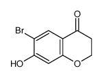 6-bromo-7-hydroxy-2,3-dihydrochromen-4-one结构式