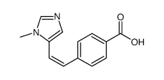 4-[2-(3-methylimidazol-4-yl)ethenyl]benzoic acid结构式