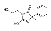 5-ethyl-3-(2-hydroxyethyl)-5-phenylimidazolidine-2,4-dione结构式