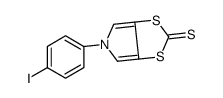 5-(4-iodophenyl)-[1,3]dithiolo[4,5-c]pyrrole-2-thione结构式