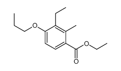 ethyl 3-ethyl-2-methyl-4-propoxybenzoate结构式