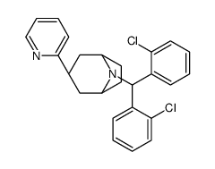 (1S,5R)-8-[bis(2-chlorophenyl)methyl]-3-pyridin-2-yl-8-azabicyclo[3.2.1]octane结构式