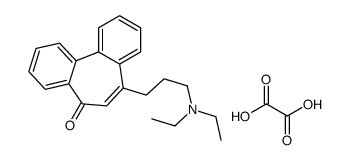 7-[3-(diethylamino)propyl]dibenzo[1,2-c:2',1'-f][7]annulen-5-one,oxalic acid Structure