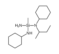 N,N'-dicyclohexyl-1-methyl-N''-(1-methylpropyl)silanetriamine结构式