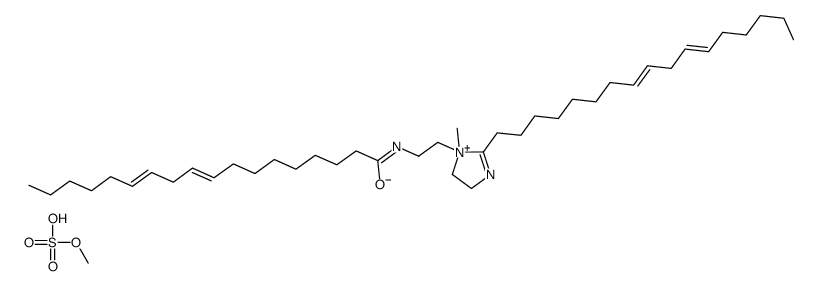 (all-Z)-2-(heptadeca-8,11-dienyl)-4,5-dihydro-1-methyl-1-[2-[(octadeca-9,12-dienoyl)amino]ethyl]-1H-imidazolium methyl sulphate Structure