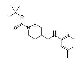 4-[(4-Methyl-pyridin-2-ylamino)-methyl]-piperidine-1-carboxylicacidtert-butylester Structure