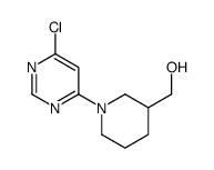 1-(6-氯-4-嘧啶基)-3-哌啶甲醇结构式