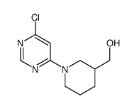 [1-(6-Chloro-pyrimidin-4-yl)-piperidin-3-yl]-methanol structure