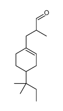 4-(1,1-dimethylpropyl)-α-methylcyclohexene-1-propan-1-al structure