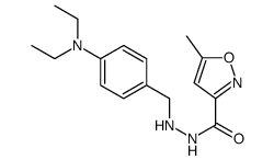 N'-[[4-(diethylamino)phenyl]methyl]-5-methyl-1,2-oxazole-3-carbohydrazide Structure