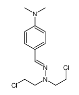 4-[(Z)-[bis(2-chloroethyl)hydrazinylidene]methyl]-N,N-dimethylaniline结构式