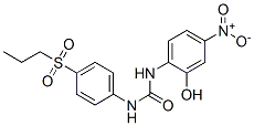 5-Nitro-2-[N'-(4-propylsulfonylphenyl)ureido]phenol结构式