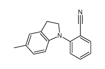 2-(5-methyl-2,3-dihydroindol-1-yl)benzonitrile结构式