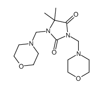 5,5-dimethyl-1,3-bis(morpholin-4-ylmethyl)imidazolidine-2,4-dione结构式