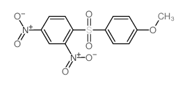 Benzene,1-[(4-methoxyphenyl)sulfonyl]-2,4-dinitro- Structure