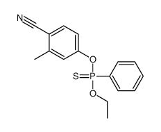 4-[ethoxy(phenyl)phosphinothioyl]oxy-2-methylbenzonitrile Structure