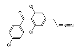 3,5-dichloro-4-(4'-chlorobenzoyl)benzyl azide结构式