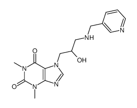 7-[2-hydroxy-3-(pyridin-3-ylmethyl-amino)-propyl]-1,3-dimethyl-3,7-dihydro-purine-2,6-dione Structure