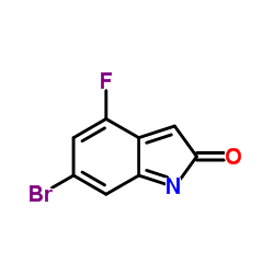 6-Bromo-4-fluoro-2H-indol-2-one structure