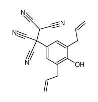 2.6-Diallyl-4-<1.1.2.2-tetracyano-ethyl>-phenol Structure