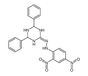 4,6-diphenyl-[1,3,5]triazinan-2-one (2,4-dinitro-phenyl)-hydrazone Structure